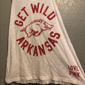 ⭐️PINK Arkansas Razorback Tank